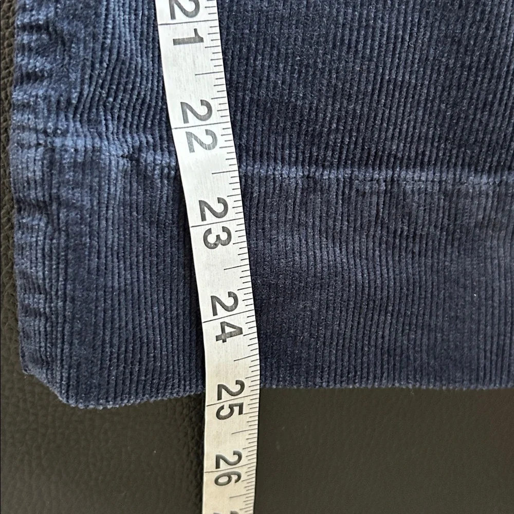 Maeve Corduroy Navy Wide-Leg Pants - Picture 12 of 12